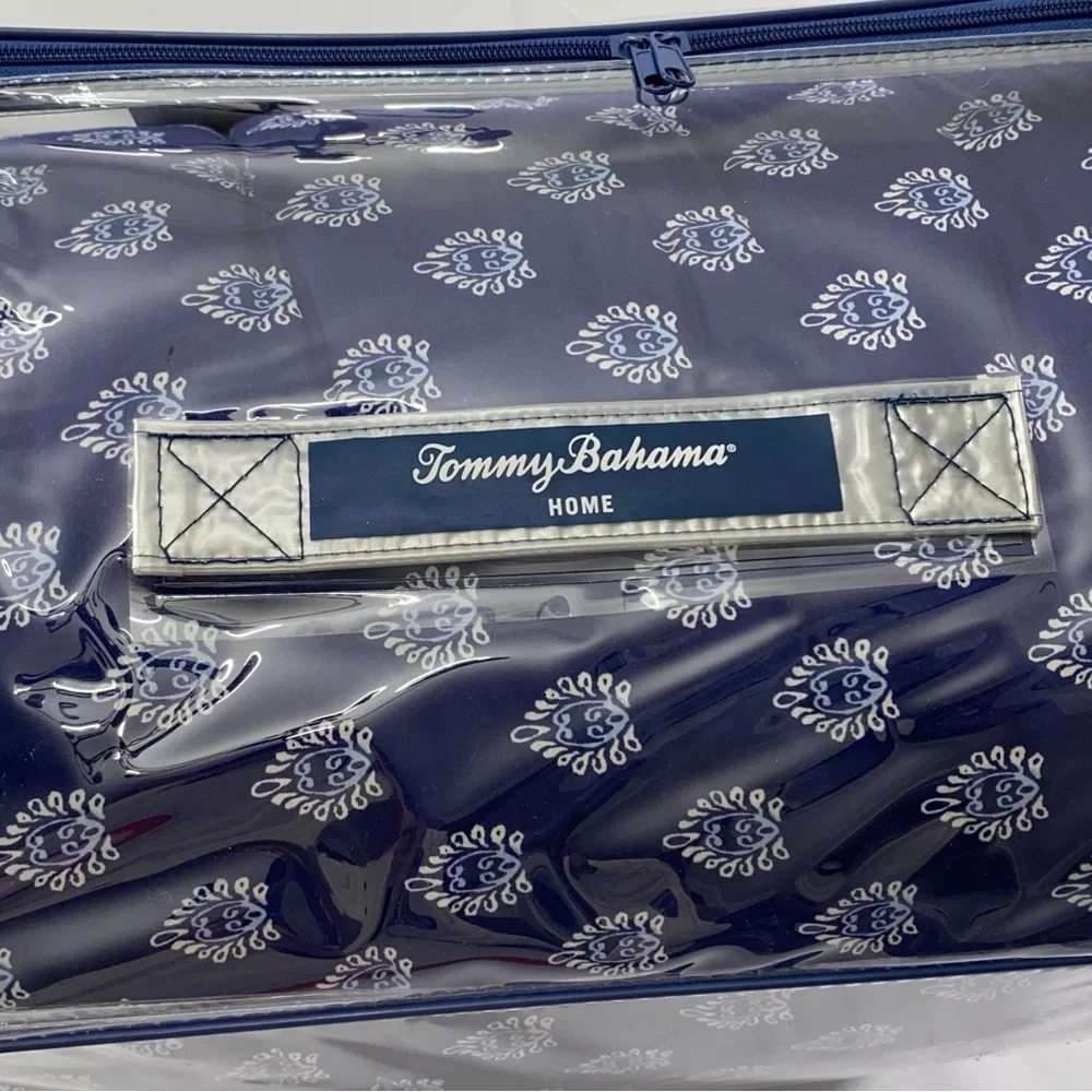 Tommy Bahama King Bedding Set Comforter & 2 Pillow Shams Indigo Floral